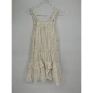 Shyanne Women's Dress Swiss Dot Embroidered Halter Size L